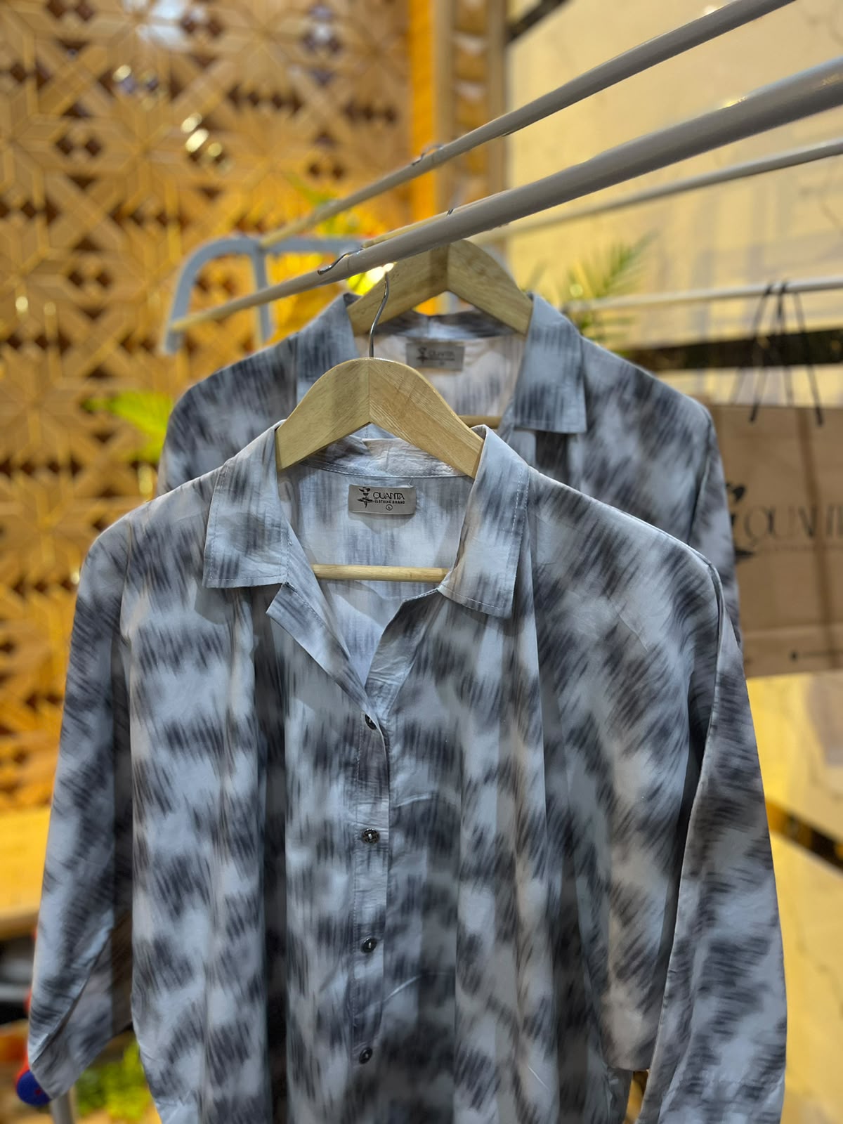 Button down long dress shirt