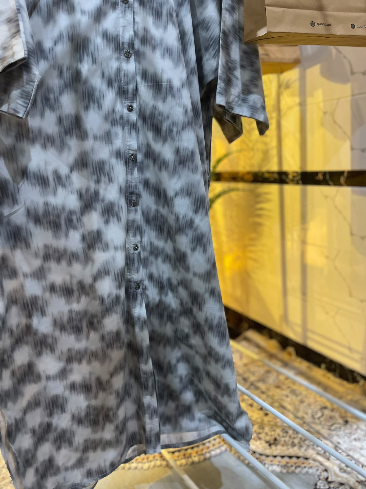 Button down long dress shirt