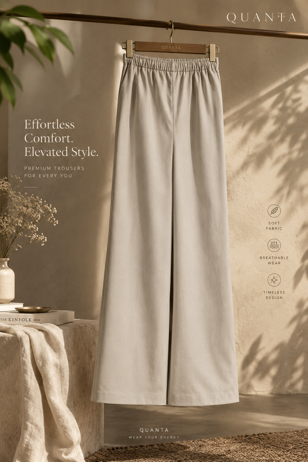 Wide-leg Trouser