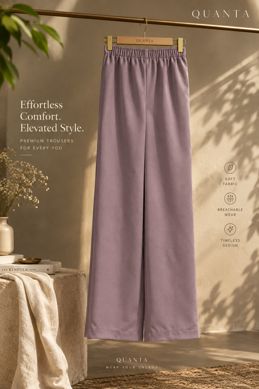 Wide-leg Trouser