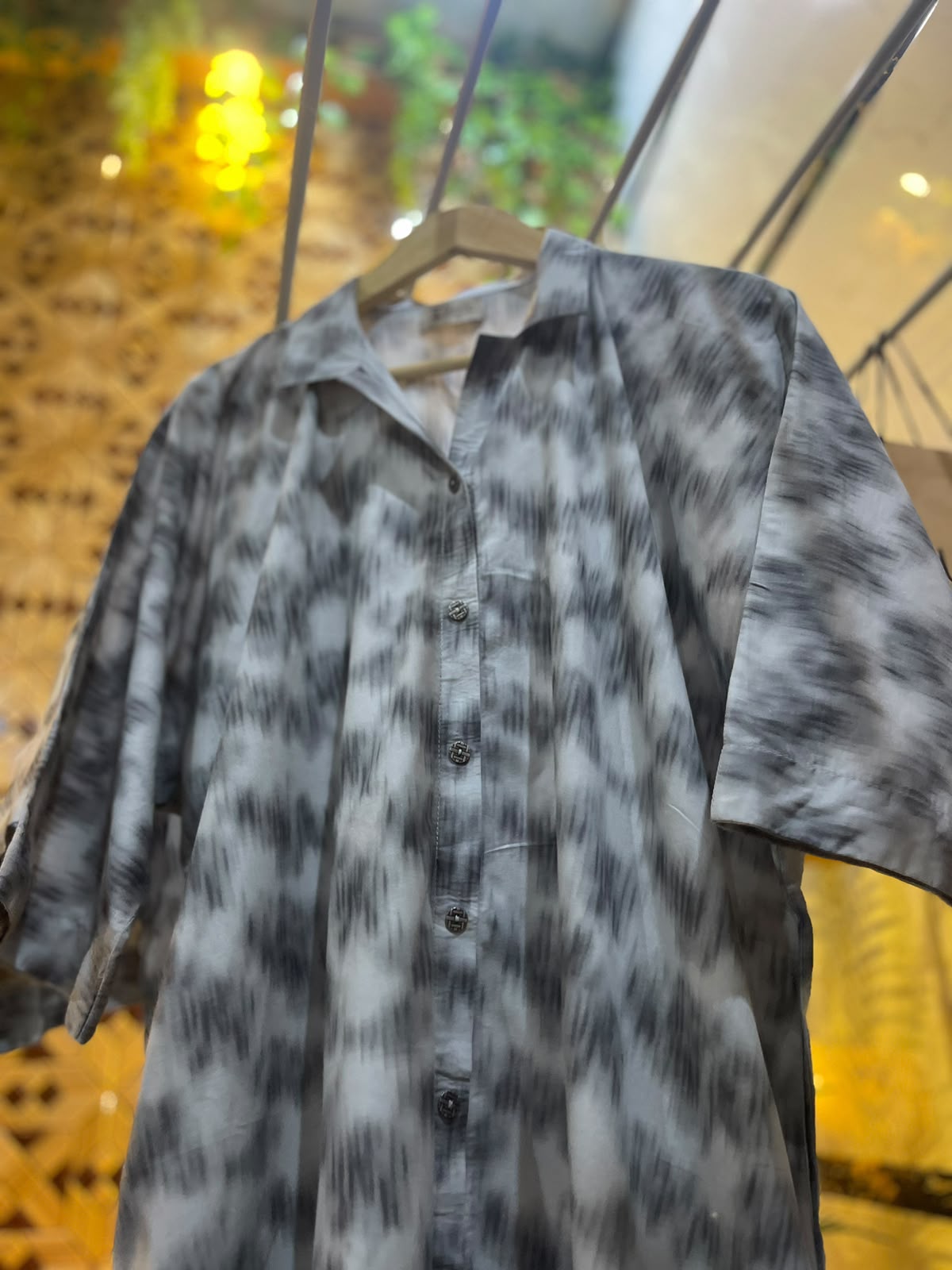 Button down long dress shirt